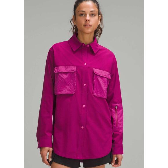 lululemon athletica Tops - Lululemon Woven Air Hiking Overshirt